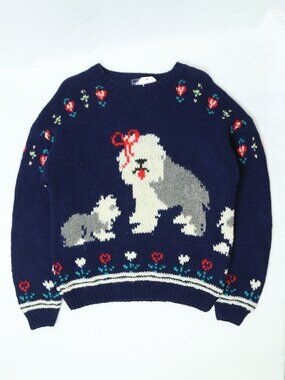 Women's Vintage Woolrich Sheepdog Knit Sweater Size XL
